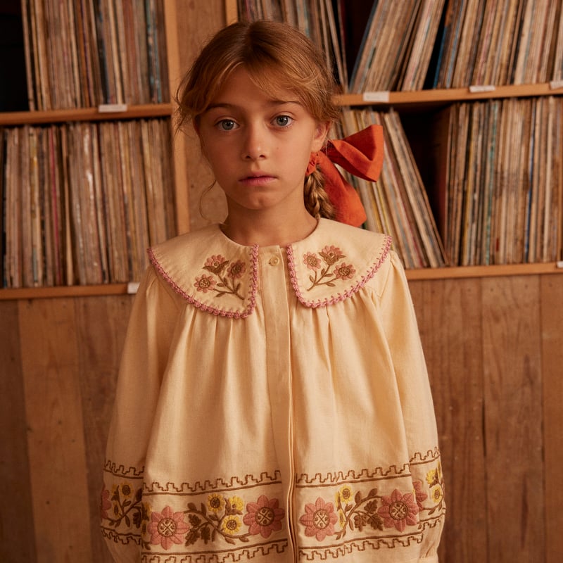 Apolina / Carlotta Embroidered Blouse - Cashew