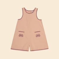 Apolina / Vada Apron Playsuit - Satin Pink