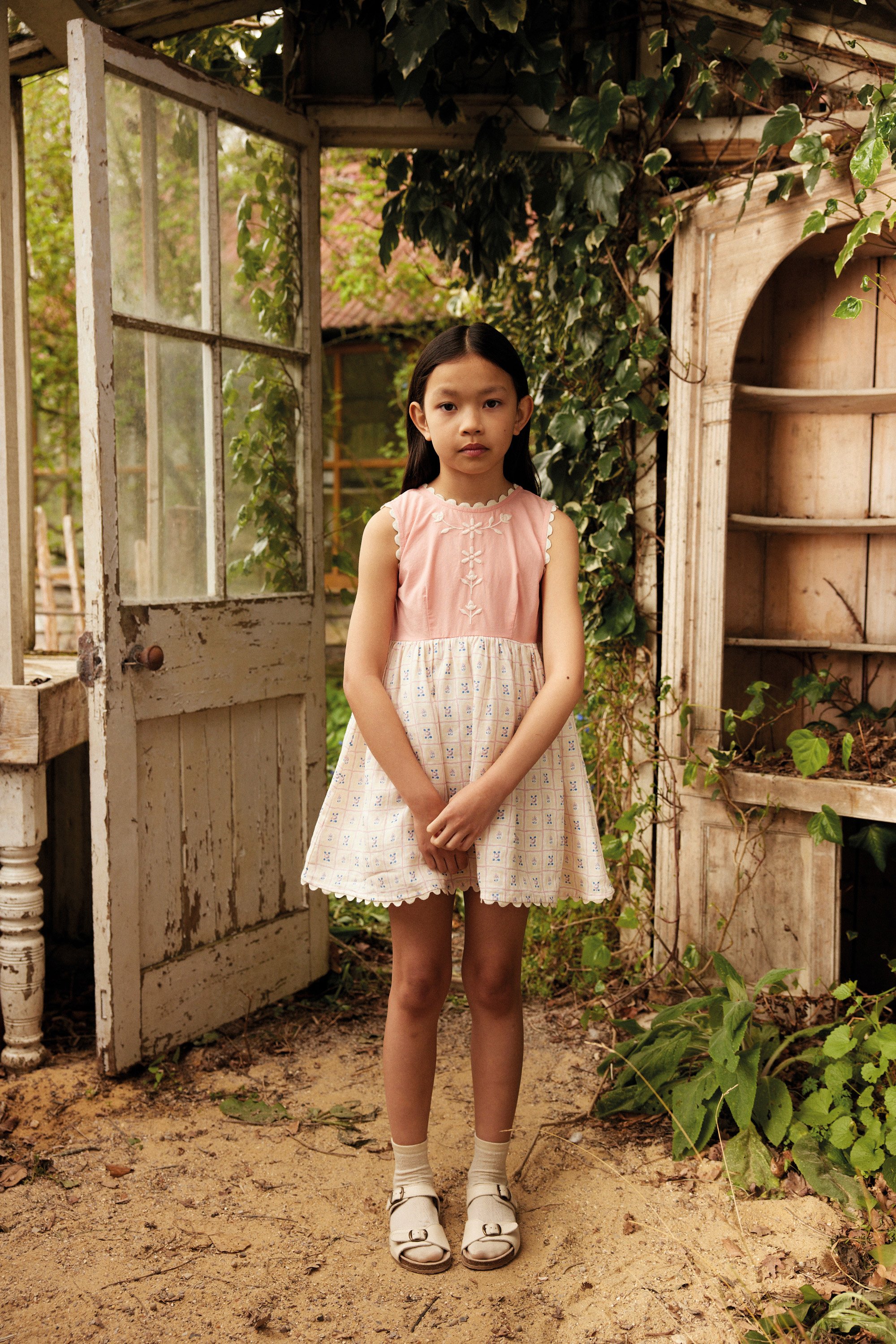 ☆ Apolina / Lola Dress - Rosepanel Cream/Peony