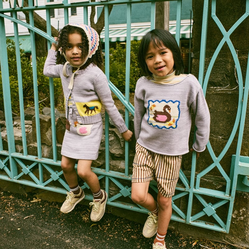 ス*子様 Misha & Puff コラージュリガーTシャツ　2Y Misha & Puff BARN CATS COLLAGE RINGER TEE COLA 26ss Drop1