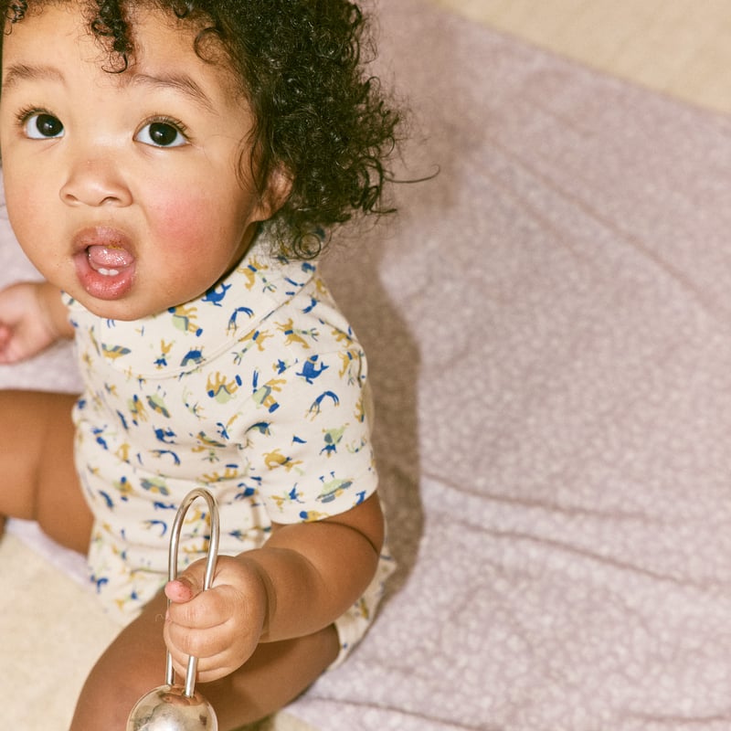 Misha&Puff / Baby Petit Collar Onesie - Marzipa