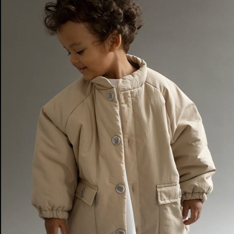 Façade / MISAKI LIGHT COTTON JACKET - SAND | ca...