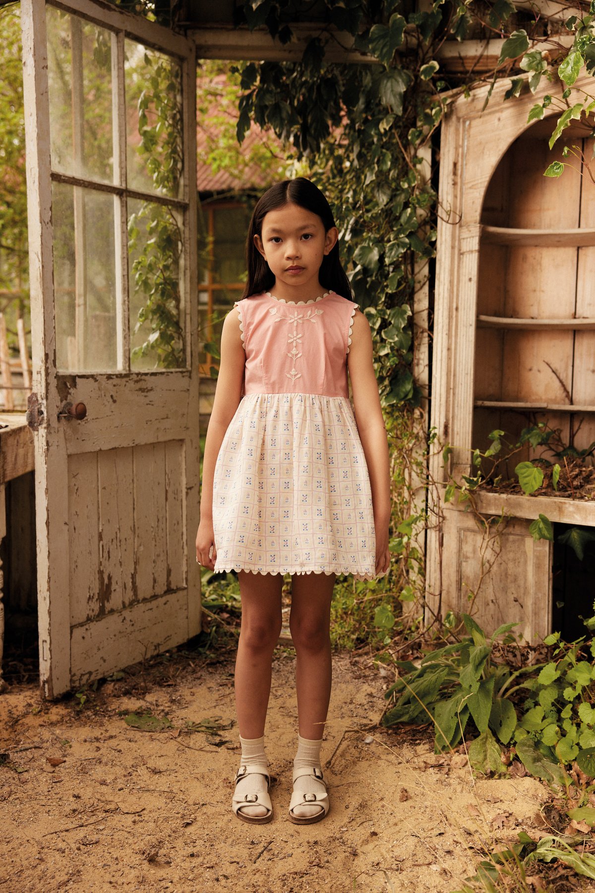 ☆ Apolina / Lola Dress - Rosepanel Cream/Peony