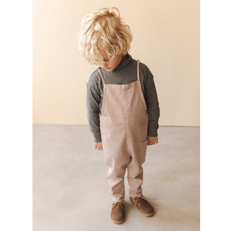 Phil&Phae twill loose dungarees★GROWN ☆Phil&Phae / Twill loose dungarees - dust - | c