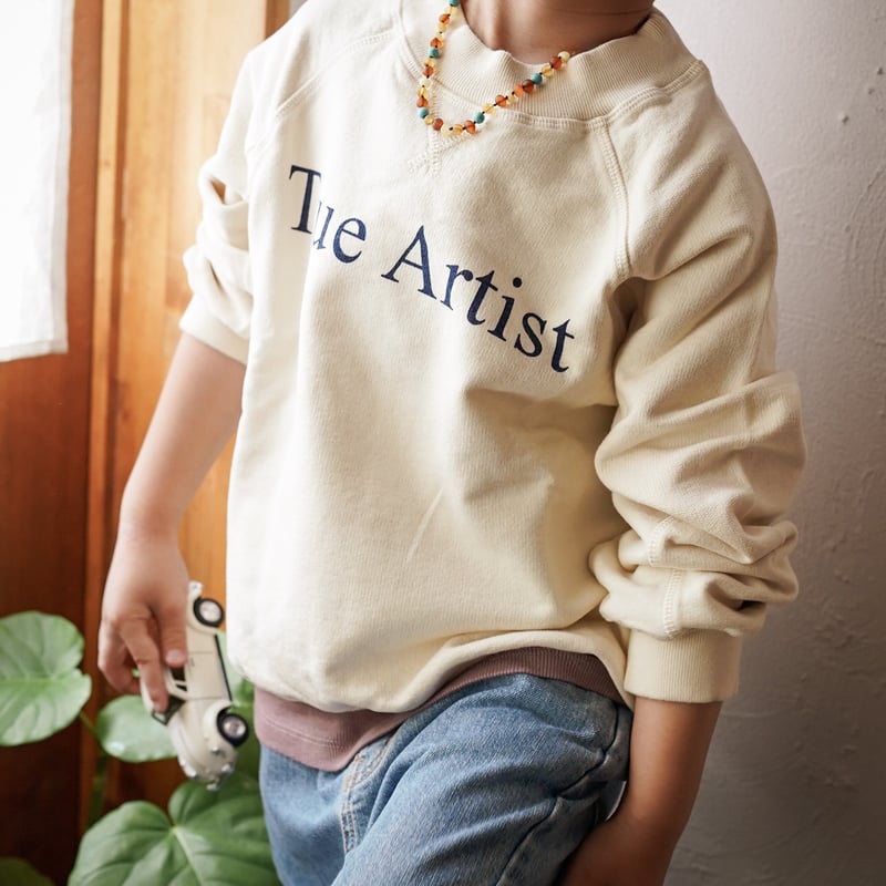 TRUE ARTIST / Sweatshirt nº01 Marble White 4-5y