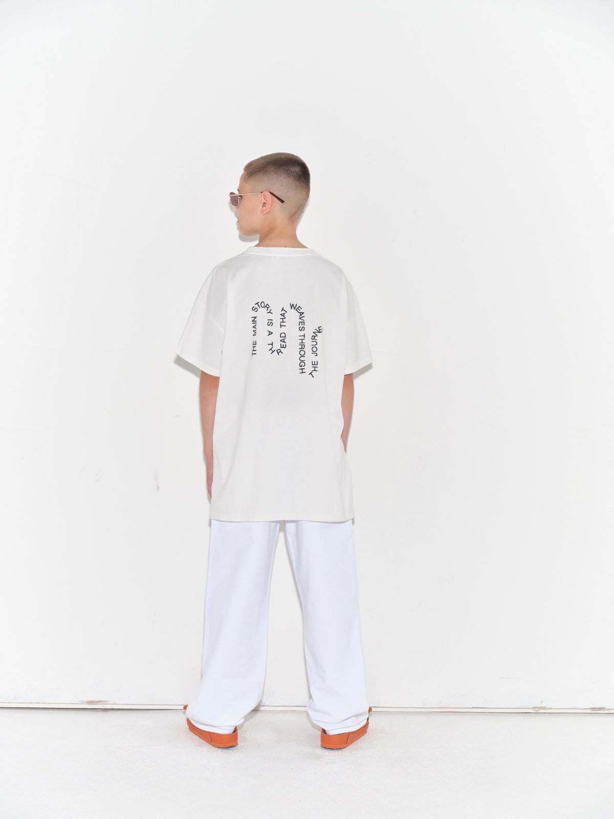 トップス main story 10Y main story / Oversized Tee - Blanc 10y | calme