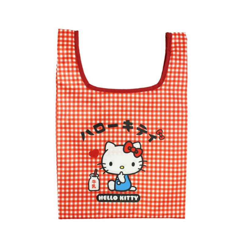 SANRIO サンリオ / 復刻版デザイン ミニエコバッグ ハローキティ SANRIO サンリオ / 復刻版デザイン ミニエコバッグ ハローキティ