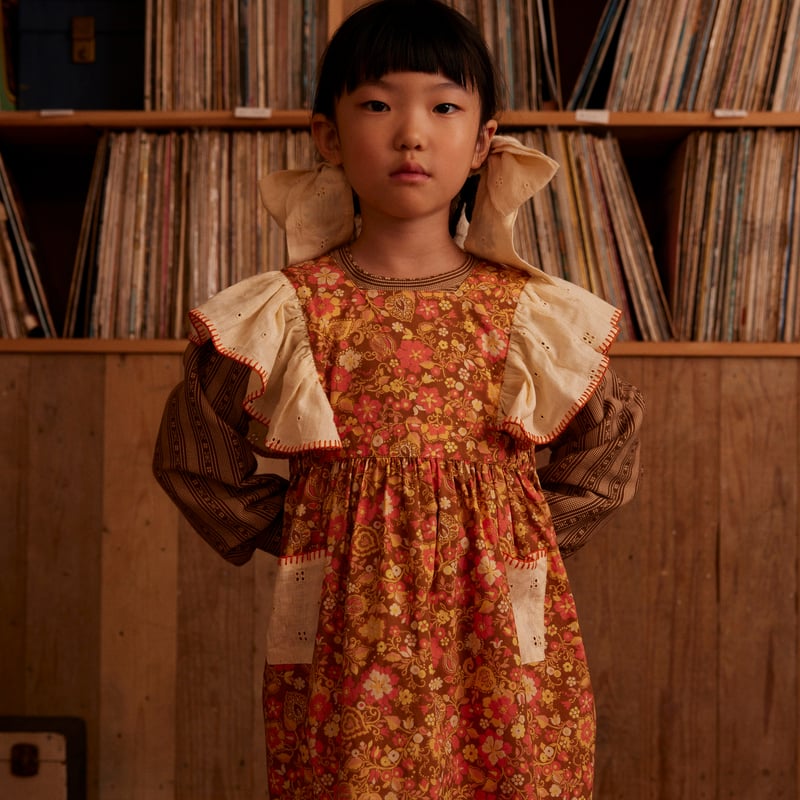 apolina ピナフォア2-3y Apolina / Ursina Frill Pinafore - Autumn Harves
