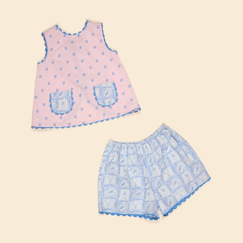 Apolina / Juni Short Set - Studio Calico Pink/S