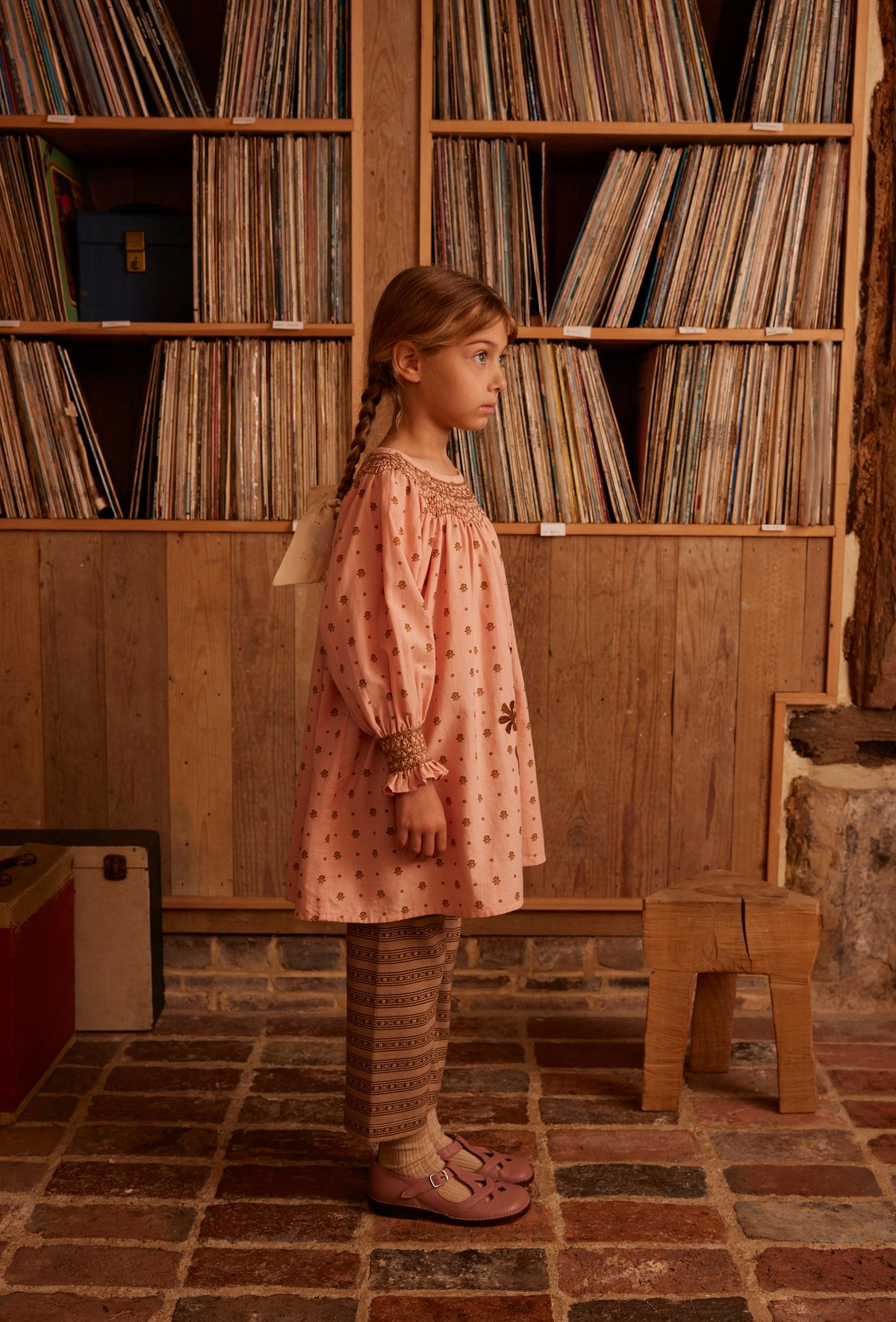 Apolina / Cece Smock Dress - Meadow Calico Ribb