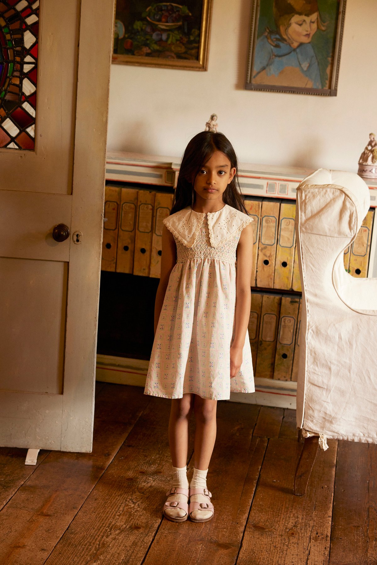 Apolina / Cornelia Sleeveless Smock Dress - Ros