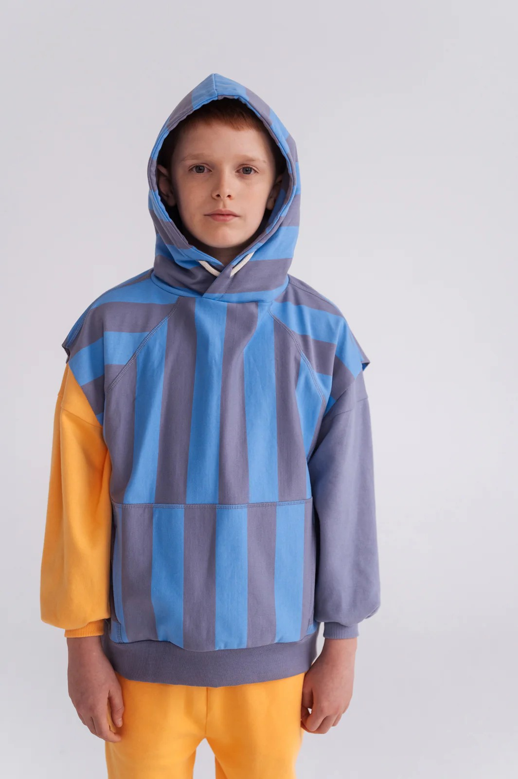 REPOSE AMS / sleeveles hoodie - blue bonnet sil
