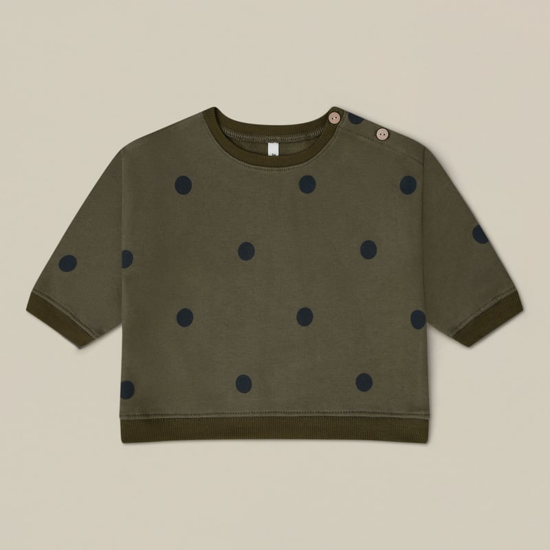 organic zoo / Olive Dots Sweatshirt 1-2y | calm...