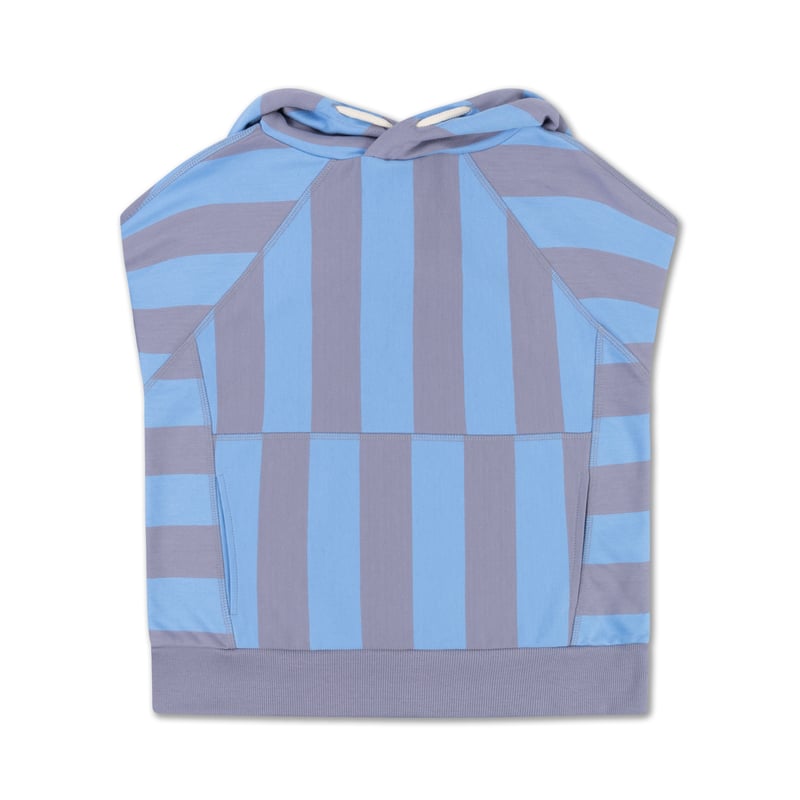 REPOSE AMS / sleeveles hoodie - blue bonnet sil