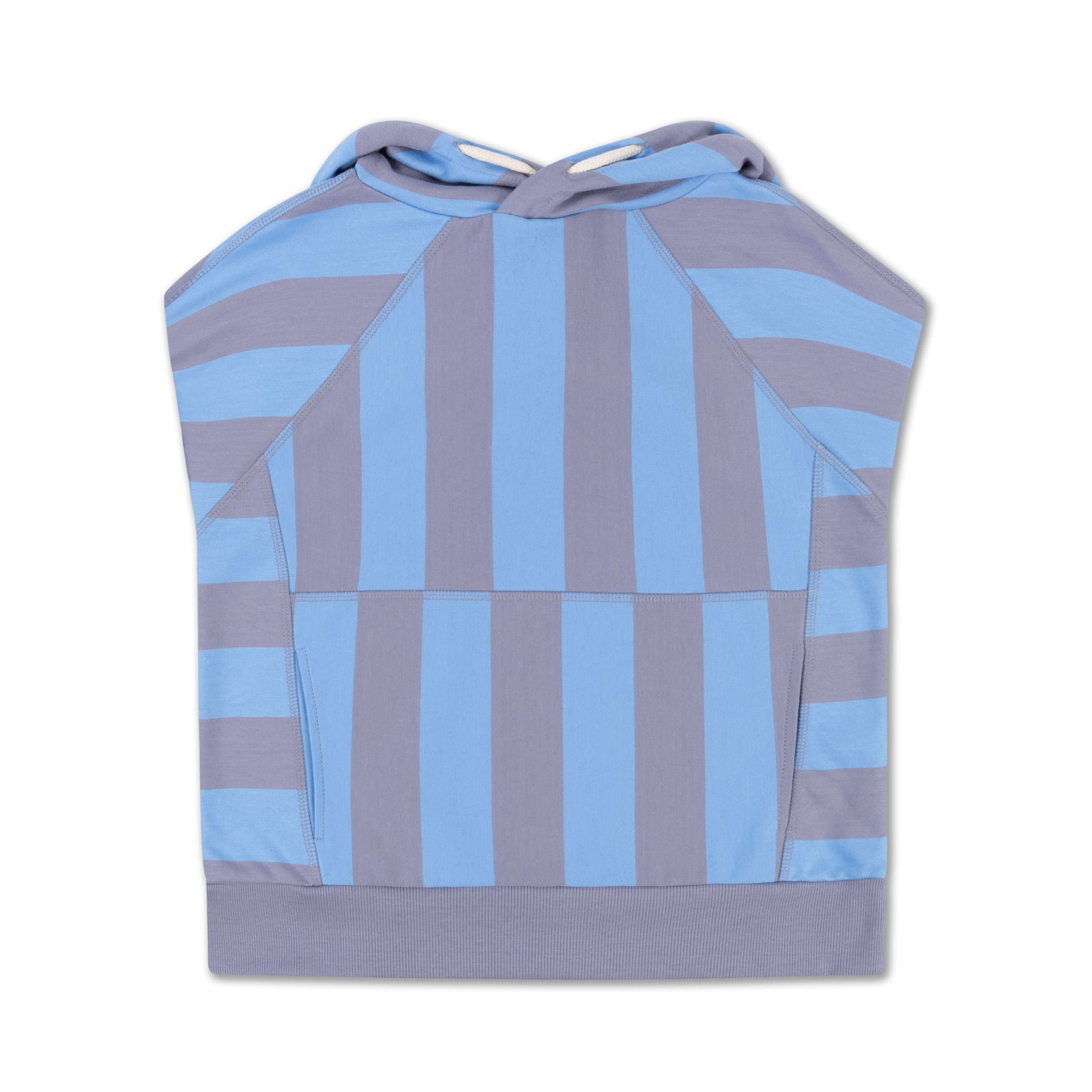 REPOSE AMS / sleeveles hoodie - blue bonnet sil