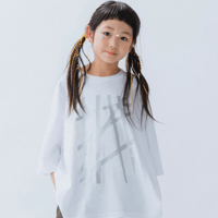 nunuforme / nt25-005-02 ラインプリントT - White