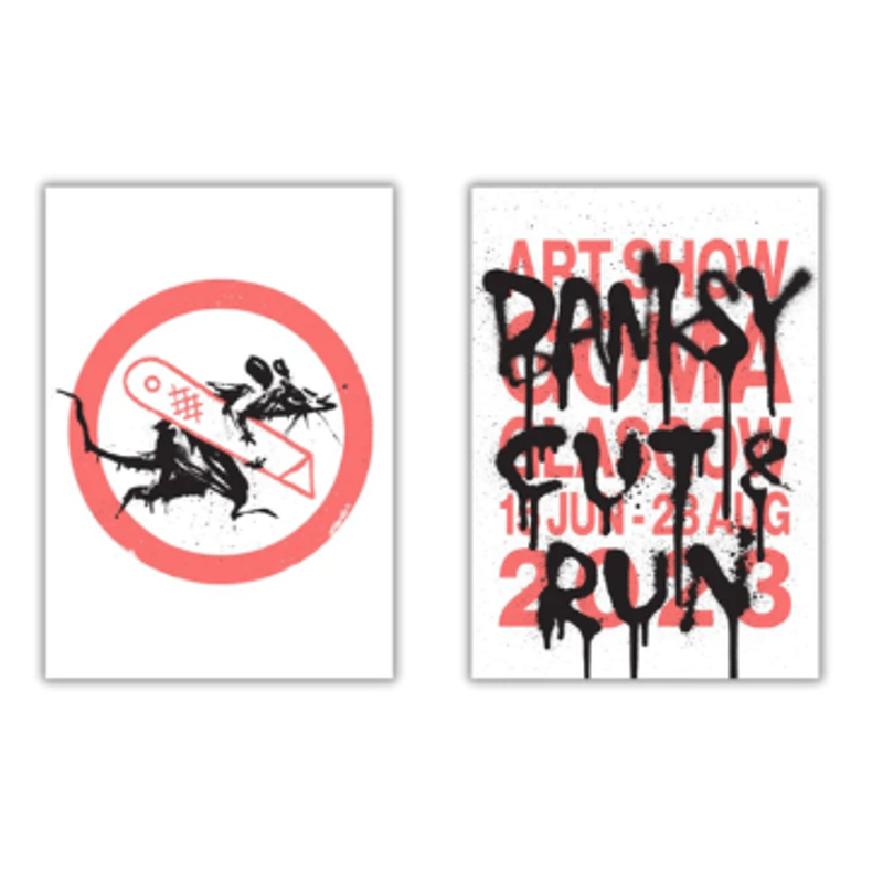 Banksy「CUT & RUN オフィシャルポスター&ブックセット」 | Sunday Wall