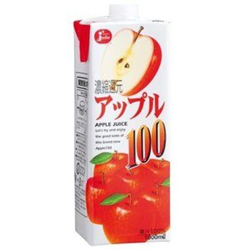 福袋 セール ジュース ジューシー アップル100 1L パック 12本 (1ケース扱い 野菜ジュース・フルーツジュース