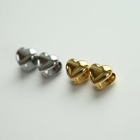 ステンレスワンタッチハートピアス