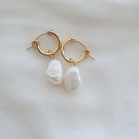 バロックパール一粒ピアス14kgf(13mm)
