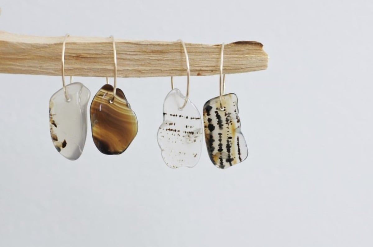 一点物モンタナアゲートピアス() | LAROIS