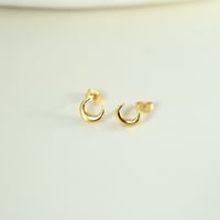 ステンレス 三日月ピアス