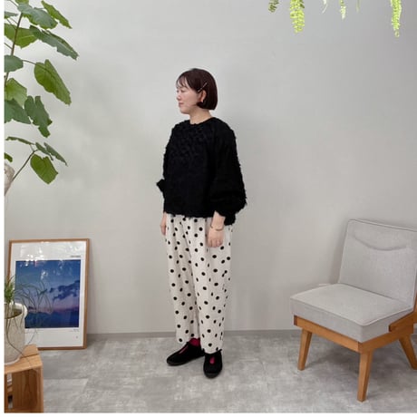 美品atelier emau アトリエエマウ　サイドリボンギャザーベスト　黒 サイドリボンギャザーベスト | atelier emau
