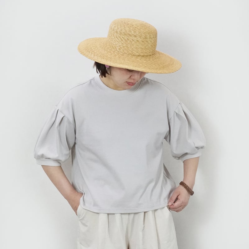 パフスリーブ5分袖Tシャツ | atelier emau