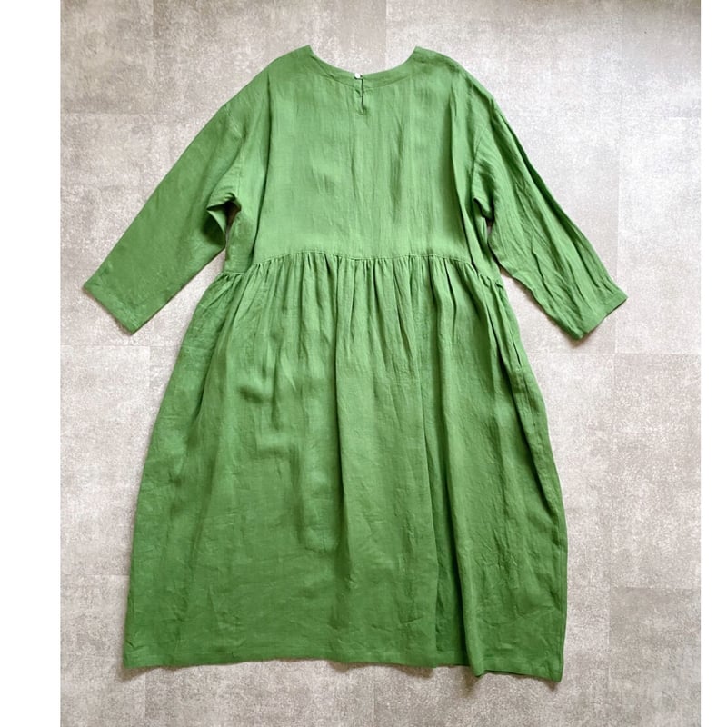 アトリエエマウ atelier emau ウエストギャザーワンピース atelier emau｜ウエストギャザーワンピース - atelier emau