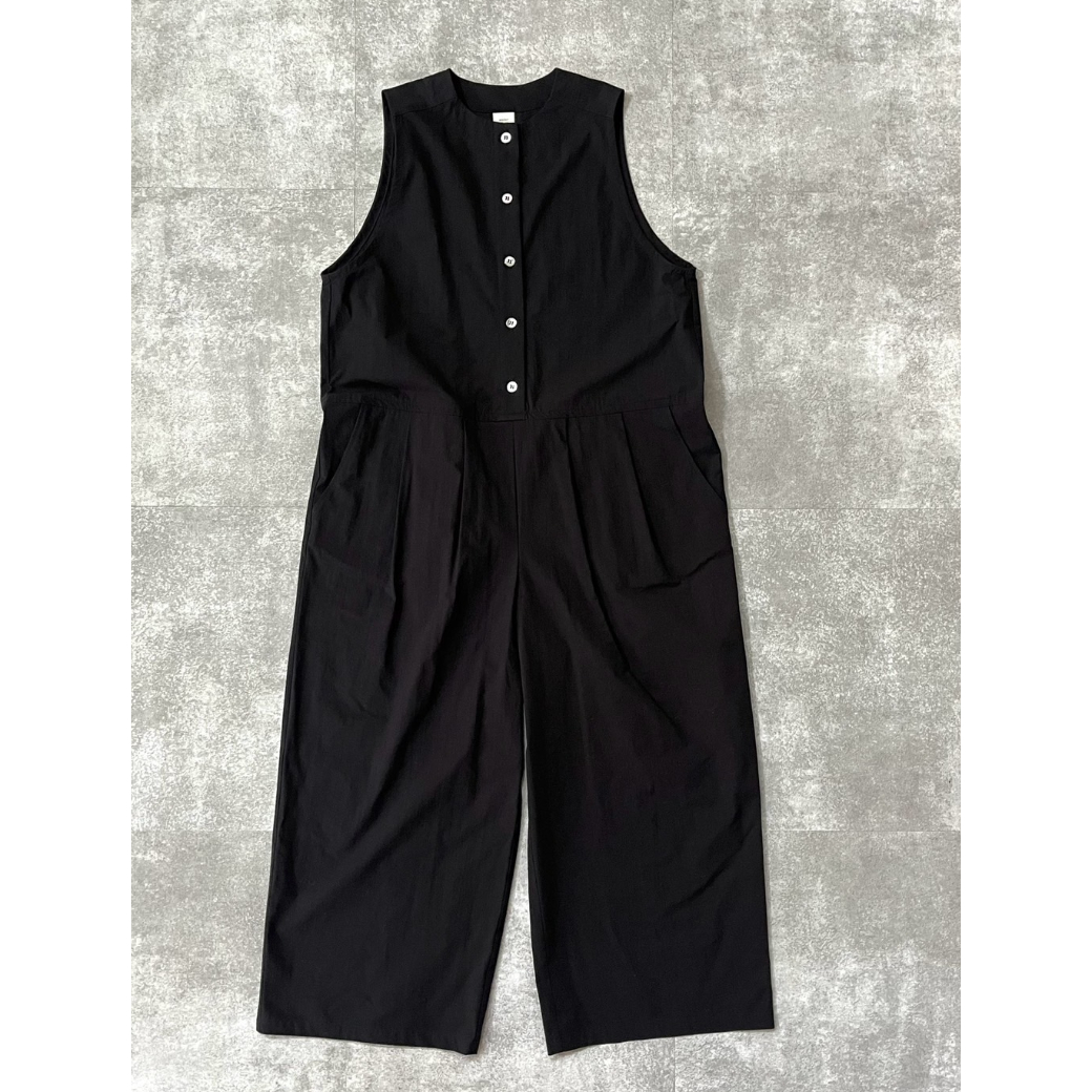 argue タイプライター サロペット 黒