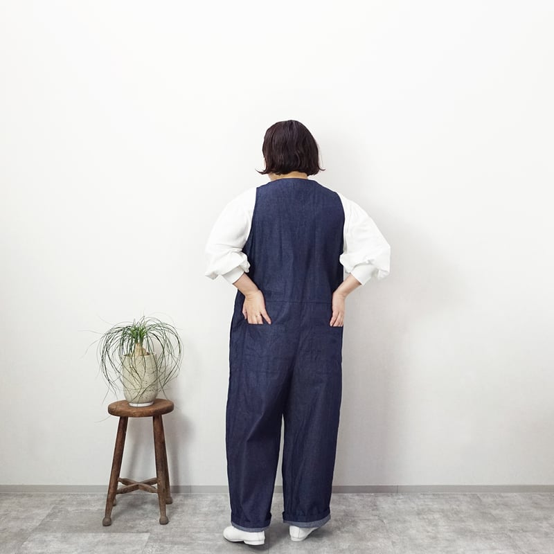 Kuさま専用！アトリエエマウ。サロペット デニムサロペット | atelier emau