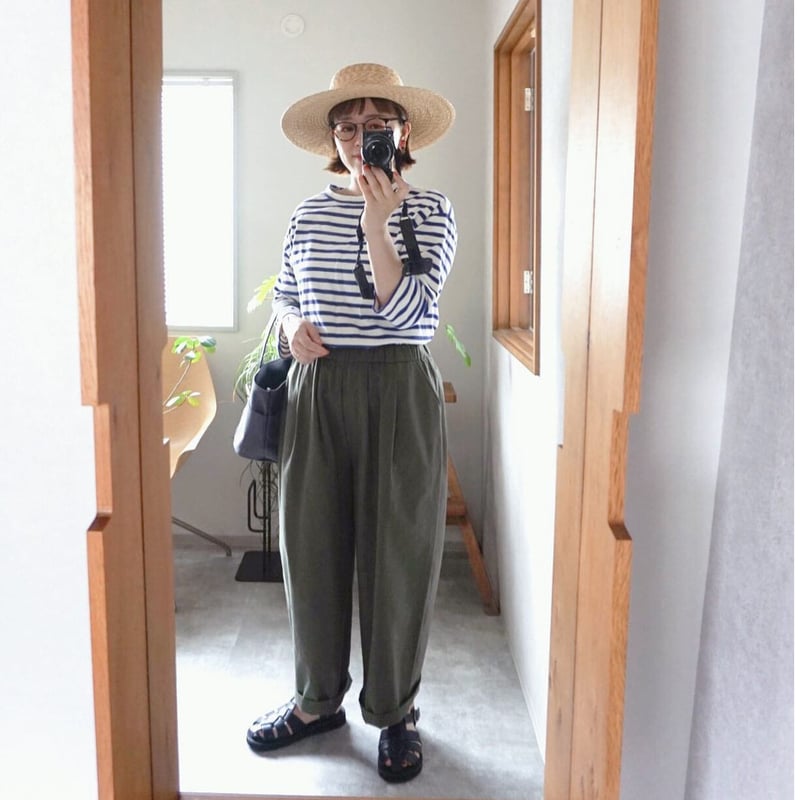 コクーンパンツ Khaki | atelier emau 