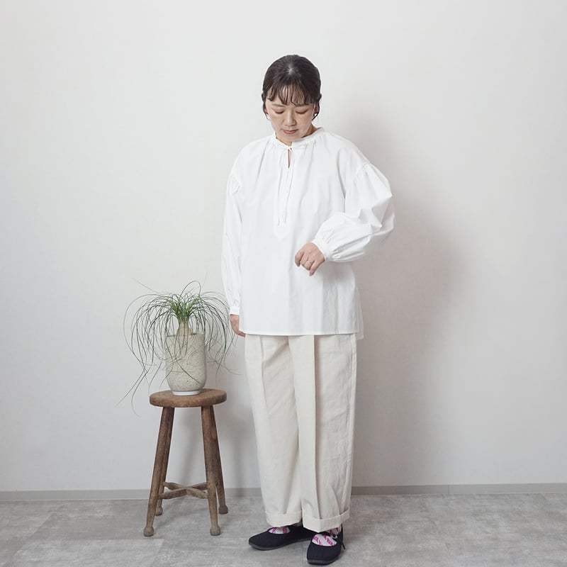 リボンスモックブラウス | atelier emau