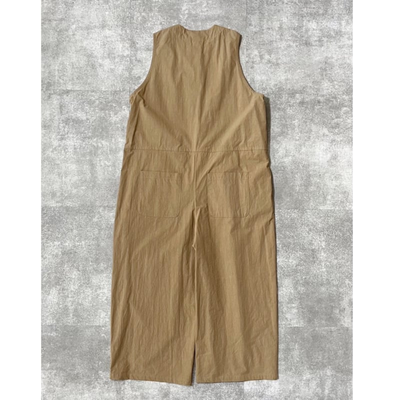 美品　atelier emau アトリエエマウ　リボンサロペット　カーキ 美品 atelier emau アトリエエマウ リボンサロペット カーキ