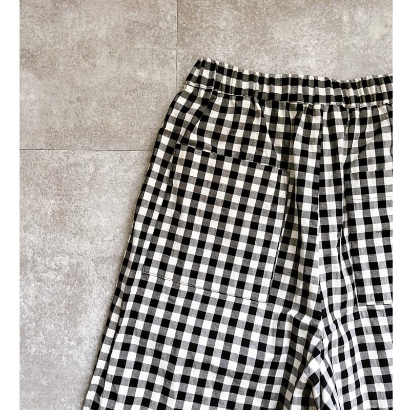 ギンガムチェックタックパンツ | atelier emau 