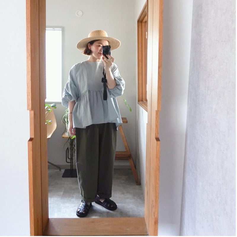 コクーンパンツ Khaki | atelier emau 