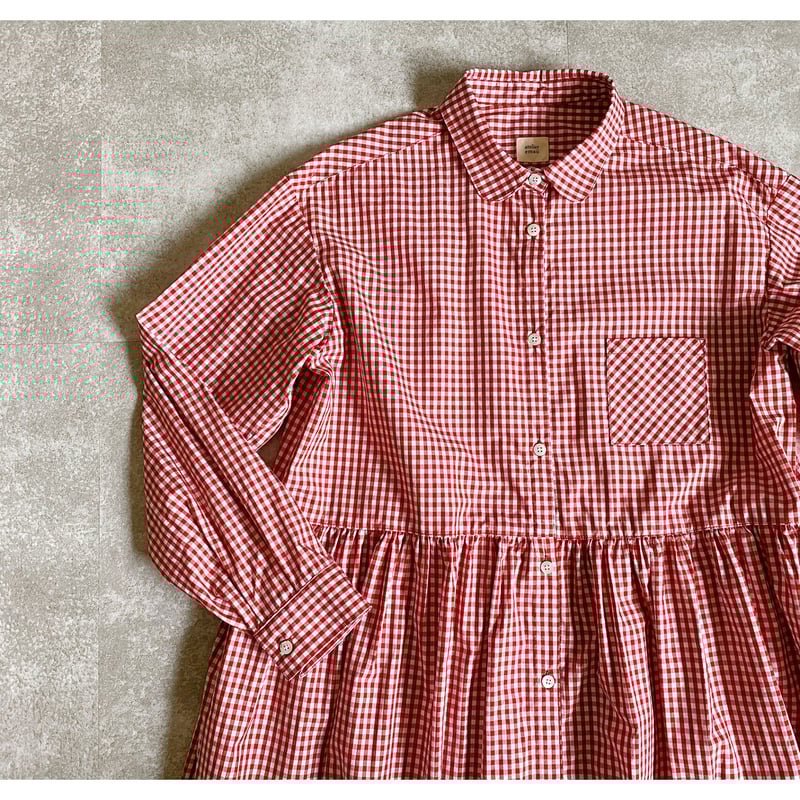 Burberry✨シャツワンピース　ギンガムチェック　刻印ボタン　女の子　160 Burberry✨シャツワンピース ギンガムチェック 刻印ボタン
