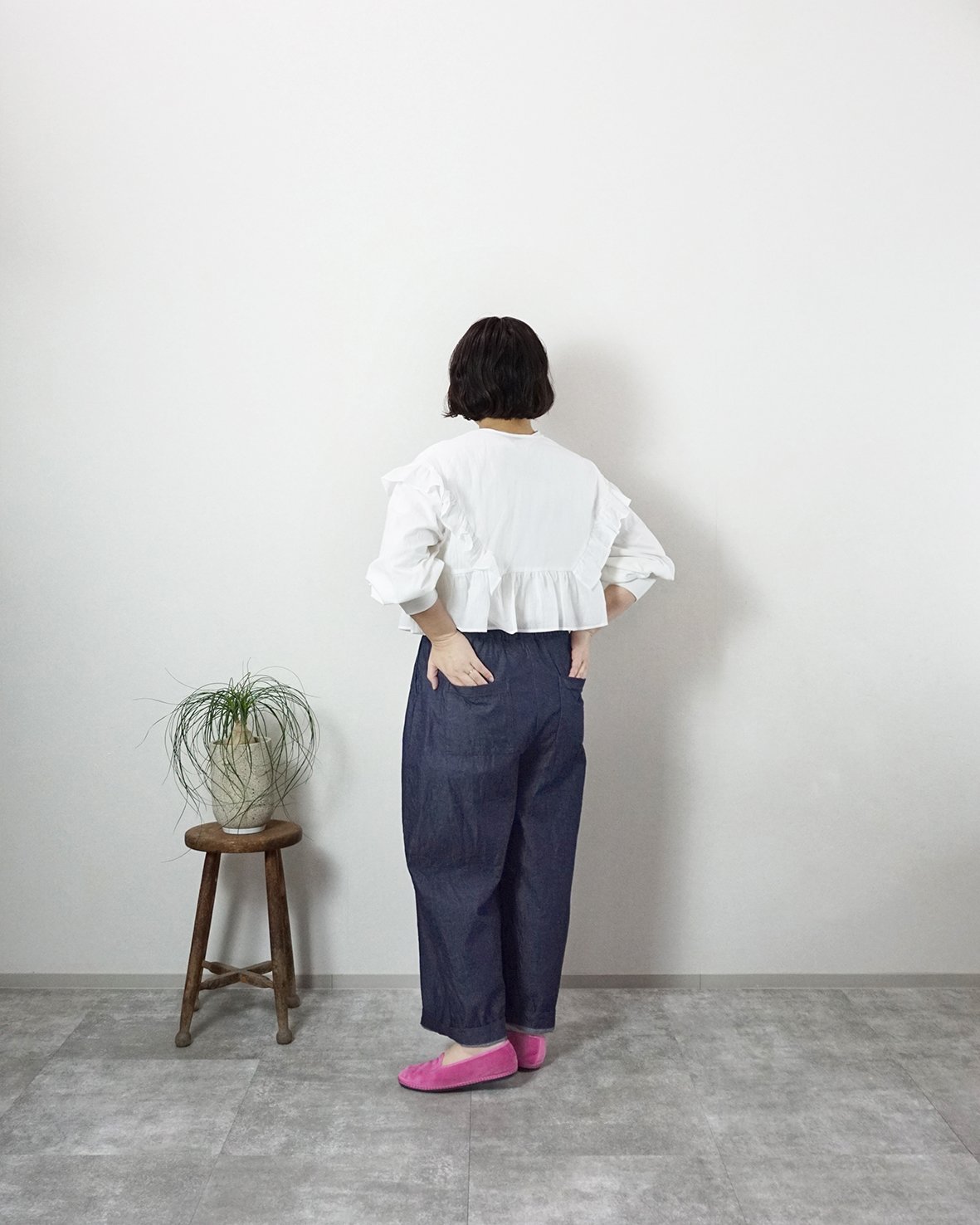 atelier emau アトリエエマウ コクーンパンツ pink atelier emau｜コクーンパンツ - atelier emau(アトリエエマウ