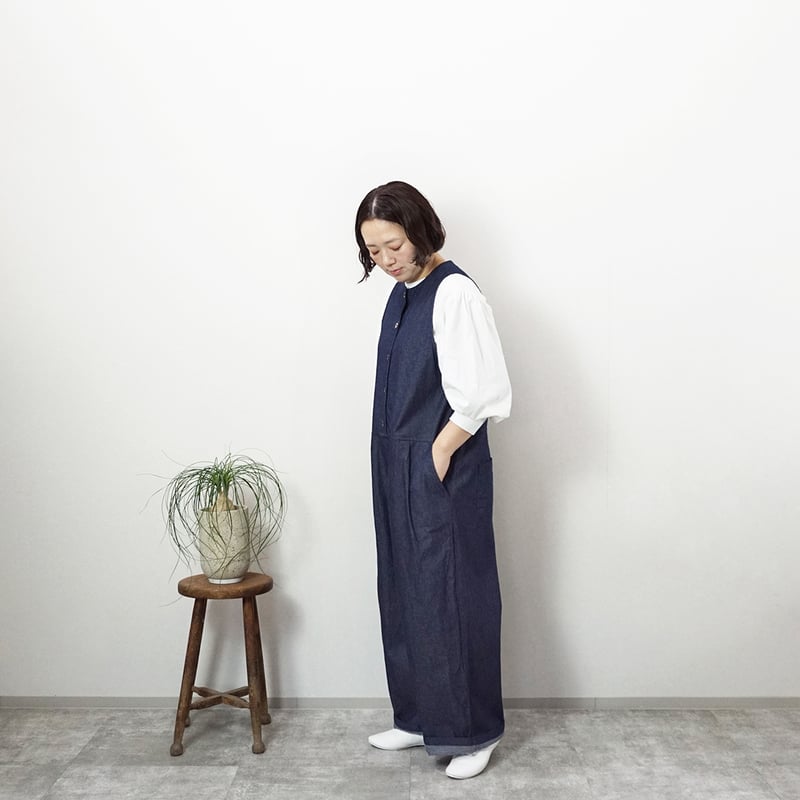 Kuさま専用！アトリエエマウ。サロペット デニムサロペット | atelier emau