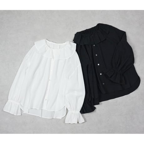 atelier emau アトリエエマウさん黒と白の水玉パンツカジュアルパンツ atelier emau