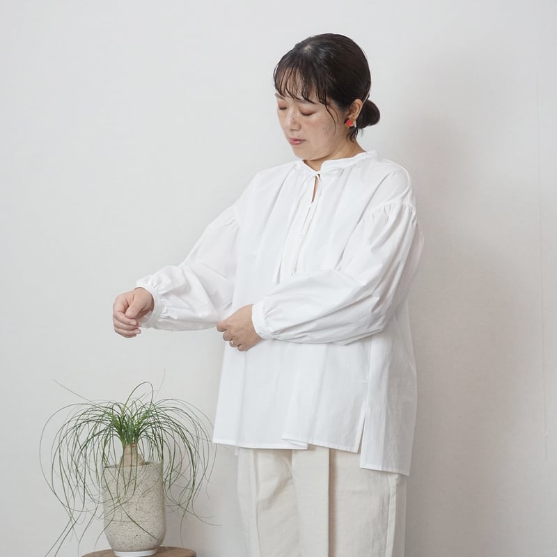 リボンスモックブラウス | atelier emau