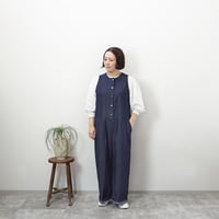 リバティプリントイージーテーパードパンツ　アトリエエマウ　新品 リバティプリントイージーテーパードパンツ | atelier emau