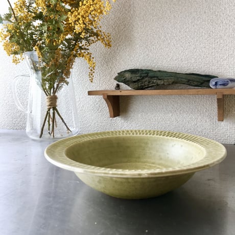 リム深皿「翆」大