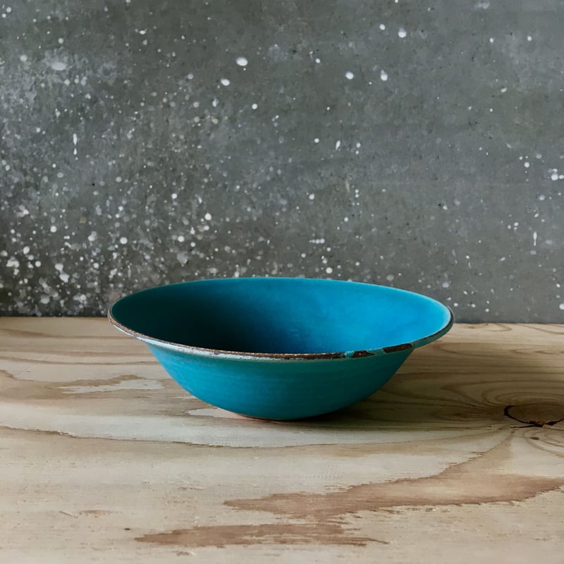 平深皿「蒼」 | ROKURO＊KANNA