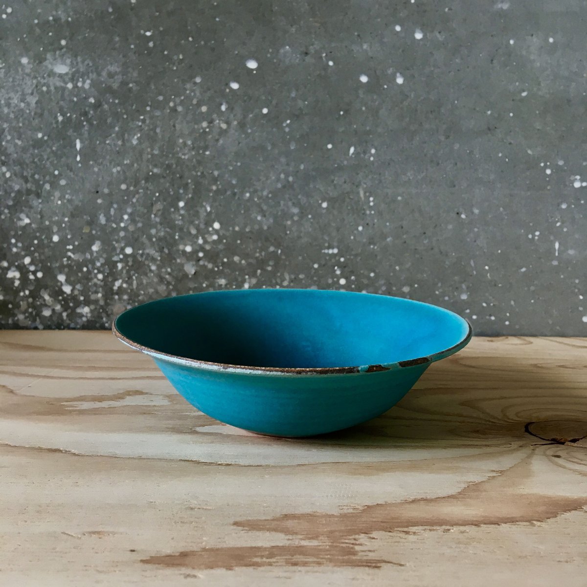 平深皿「蒼」 | ROKURO＊KANNA