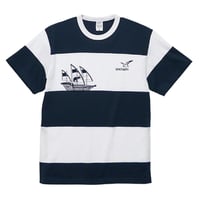 【UNCHAIN】Elephant Ship  ボーダーTシャツ