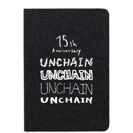 【UNCHAIN】15th Anniversary Note Book  /  レッド・ブルー・ブラック
