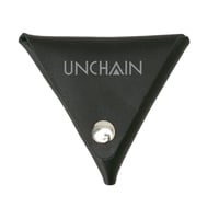 【UNCHAIN】ロゴ箔押し Leather Coin Case（BLACK）