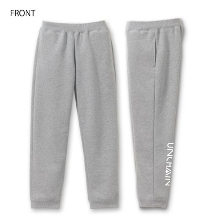 【UNCHAIN】完全受注生産 NEW LOGOスウェットパンツ（グレー）