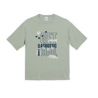 【UNCHAIN】Get Acoustic Soul 2020 REVENGE　吉田画伯落書きビックシルエットTシャツ　グリーン
